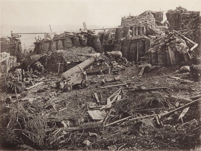 Ansicht des 3. Bastions in Sewastopol, 1856 von Unbekannt