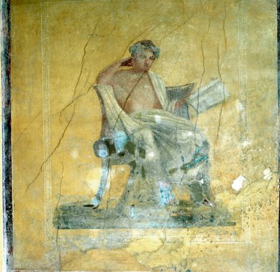 Wandfresko, Haus des Menander, Pompeji von Unbekannt