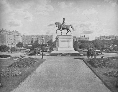 Washington-Statue, Öffentlicher Garten, Boston, ca. 1897 von Unbekannt