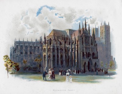 Westminster Abbey, London, spätes 19. Jahrhundert von Unbekannt