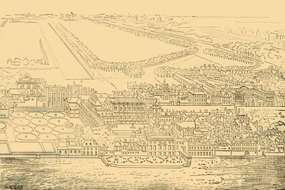 Whitehall vom Fluss aus, 1881 von Unbekannt