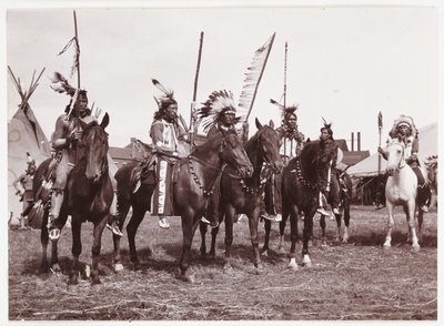 Wildwest-Show, um 1905 von Unbekannt