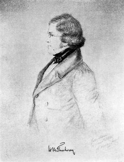 William Makepeace Thackeray, anglo-indischer Romanautor, 1912 von Unbekannt
