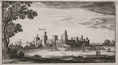 Schloss Windsor von Südosten, 1600er Jahre von Unbekannt