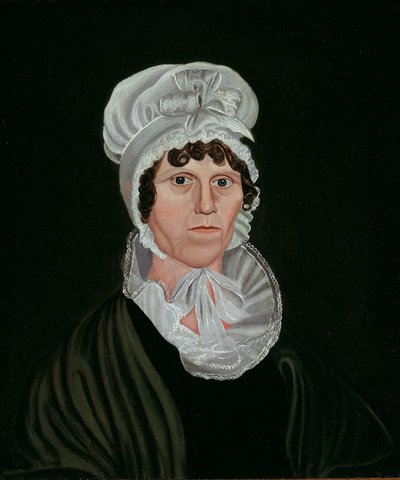 Frau in Schwarz von Unbekannt