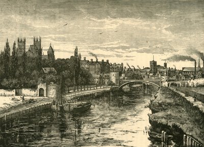 York, vom Ouse aus, 1898 von Unbekannt