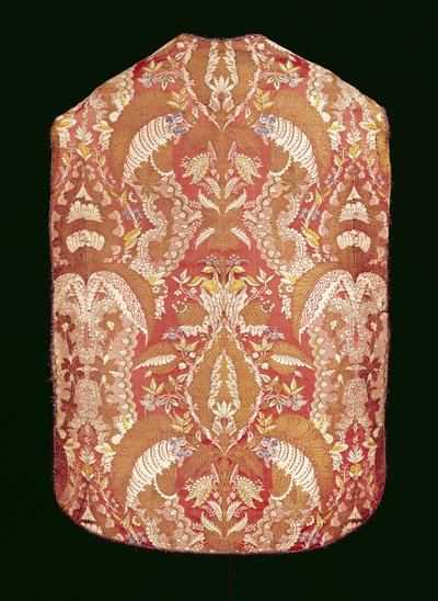 Kasel, spitzenmuster Seide, Französisch, ca. 1720 von Unbekannt Unbekannt