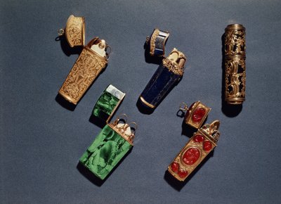 Sammlung von französischen, englischen und deutschen Etuis von Unbekannt Unbekannt
