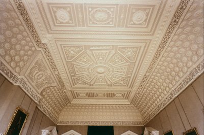 Salondecke, Claydon House, Buckinghamshire, ca. 1768 von Unbekannt Unbekannt