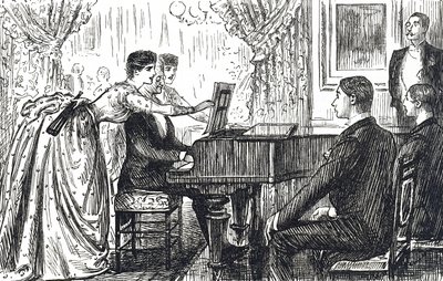Ein musikalischer Abend zu Hause von Unbekannter Künstler