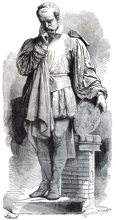Eine Statue von Bernard Palissy von Unbekannt