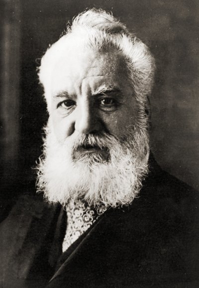 Alexander Graham Bell, ca. 1920 (s/w Foto) von Unbekannter Künstler