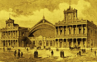 Anhalter Bahnhof in Berlin, ca. 1880 von Unbekannter Künstler