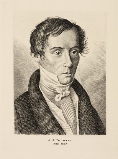 Augustin Jean Fresnel, französischer Physiker, ca. 1825 von Unbekannt