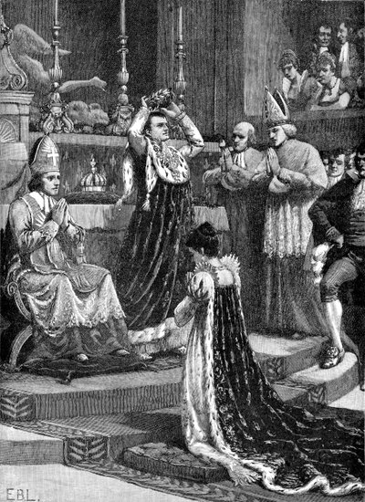 Krönung von Napoleon, Frankreich von Unbekannter Künstler