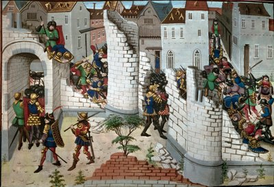 Kreuzzug: die Eroberung Jerusalems (Detail) von Unbekannter Künstler