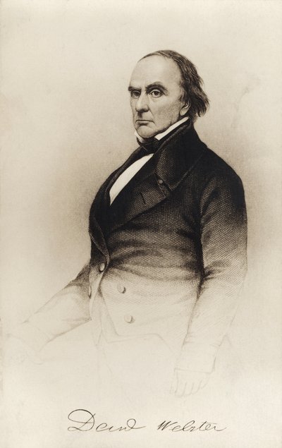 Daniel Webster - Porträt von Unbekannter Künstler