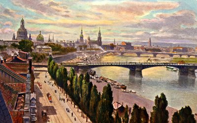 Dresden Stadtansicht von Unbekannter Künstler