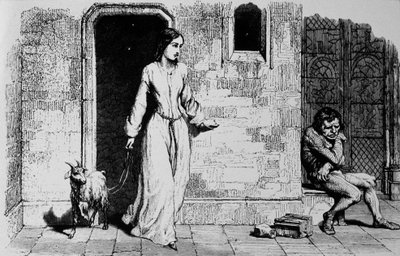 Esmeralda und Quasimodo von Unbekannter Künstler