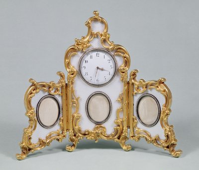 Fabergé Louis XV Stil Tischuhr von Unbekannt