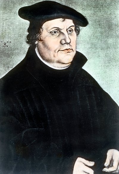 Deutscher Religionsreformer Martin Luther von Unbekannter Künstler