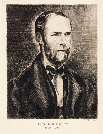 Heinrich Hertz, deutscher Physiker, Ende 19. Jahrhundert von Unbekannt