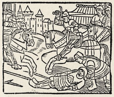 Lancelot bei einem Turnier von Unbekannter Künstler