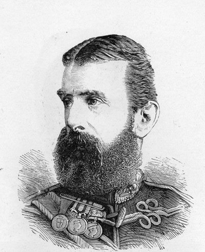 Generalleutnant Lord Chelmsford (Lithografie) von Leopold Blonder