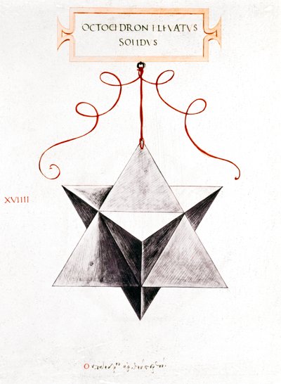 Mathematische Zeichnungen Da Vincis Oktaeder von Unbekannt