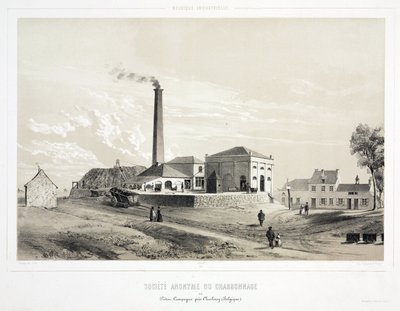 Bergbau, Kohle Kohlenbergbaugesellschaft, Pieton Campagne, Belgien von Unbekannt