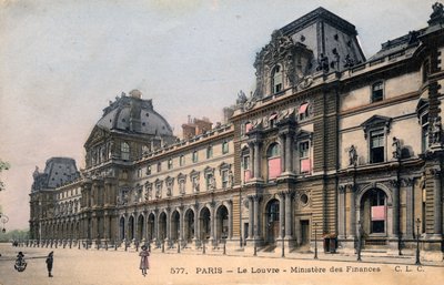 Paris, Frankreich: Der Louvre, Finanzministerium von Unbekannter Künstler