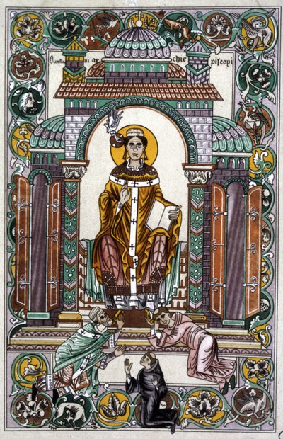 Heiliger Dunstan (Illustration) von Unbekannter Künstler