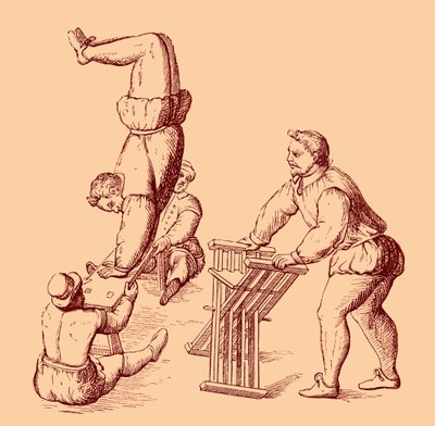 Purzelbäume von Unbekannter Künstler