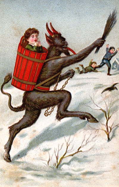 Der Krampus, ca. 1910 (Postkarte) von Unbekannter Künstler