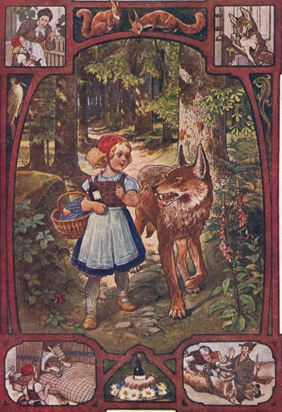Rotkäppchen, ca. 1910 von Unbekannter Künstler