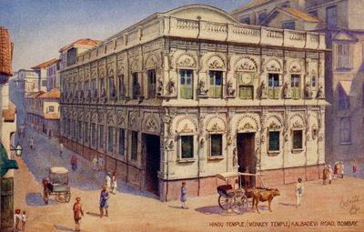 Der Affentempel, Kalbadevi Road, Mumbai von Unbekannter Künstler