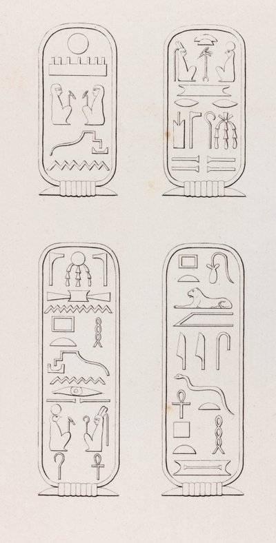 Theben: Hieroglyphen (Nahaufnahme) von Unbekannt