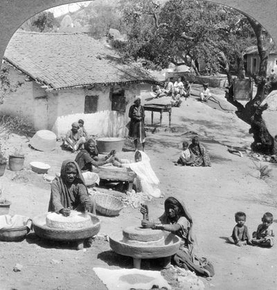 Dorfleben, Indien, 1900er von Underwood and Underwood