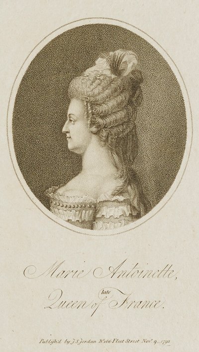 Marie Antoinette, verstorbene Königin von Frankreich von Unidentified