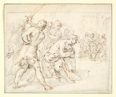 Die Enthauptung von Johannes dem Täufer von Unknown