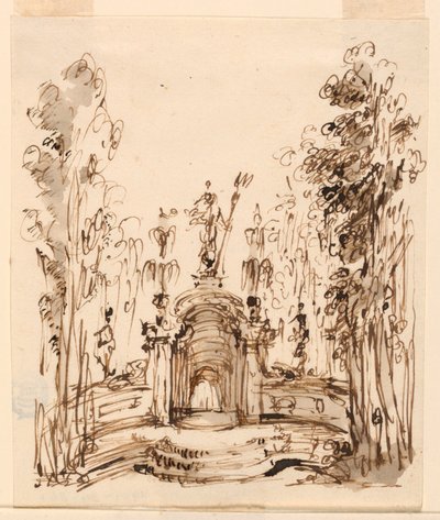 Brunnen in einem Park von Unknown