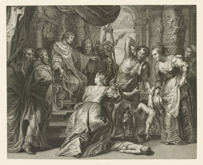 Das Urteil Salomos von Unknown