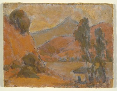 Rosa Landschaft von Unknown