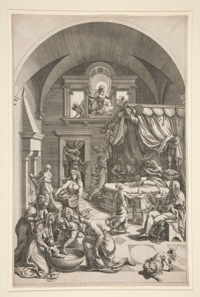 Die Geburt des Heiligen Johannes des Täufers von Unknown