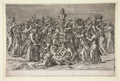 Das Opfer an Priapus von Unknown