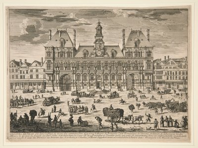 Ansicht des Hôtel de Ville, Paris von Unknown