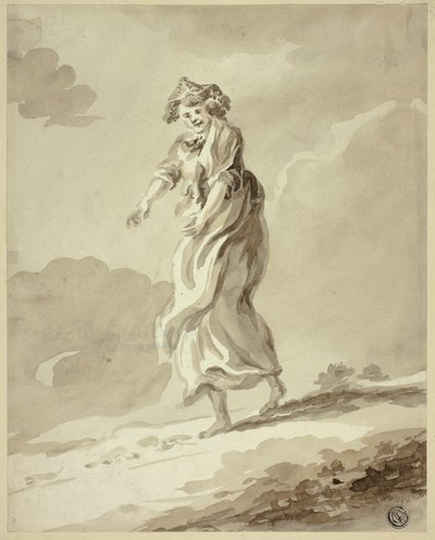 Wandernde Frau von Unknown