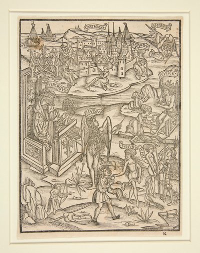 Holzschnitt aus der Straßburger Vergil, 1502 von Unknown