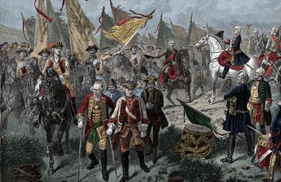 Nach der Schlacht von Hohenfriedberg von Unknown artist