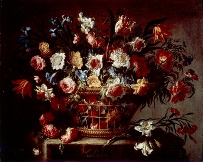 Blumenkorb von Unknown artist